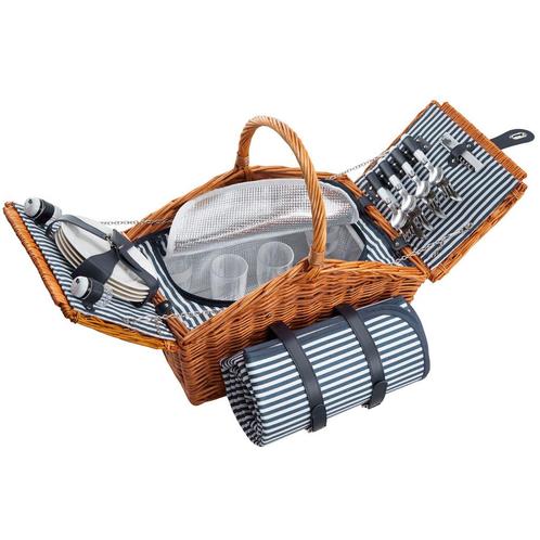 tectake Picknickmand Vlieland voor 4 personen, met koelvak &, Hobby en Vrije tijd, Picknickmanden, Verzenden