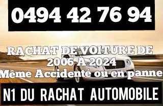 N1 DU RACHAT AUTOMOBILE / VOITURE ACCIDENTE/VOITURE PANNE, Auto diversen, Auto Inkoop