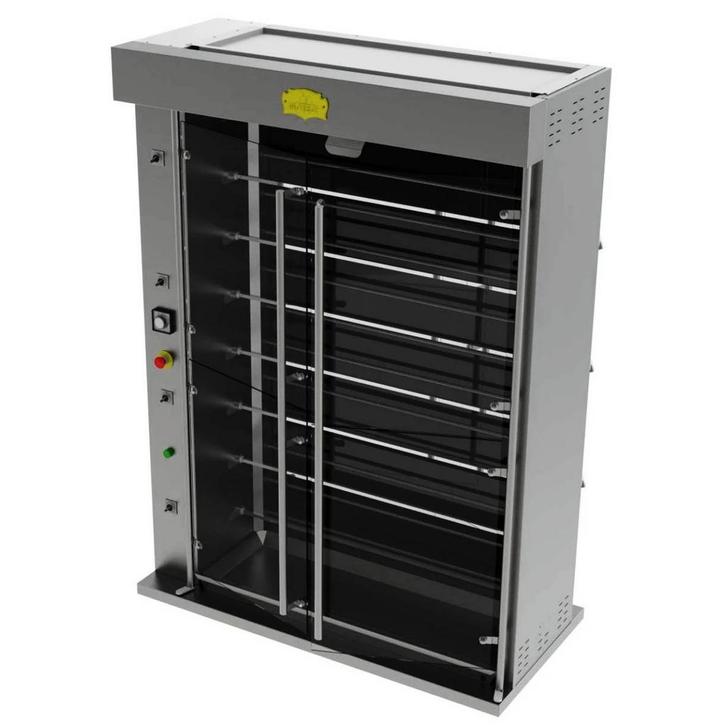 Kippengrill | Elektrisch | 8 Spitten | 48 Kippen | 26.4kW, Zakelijke goederen, Horeca | Keukenapparatuur, Nieuw in verpakking