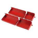 Set van 4 magnetische bakken - rood, Ophalen of Verzenden