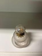 Parfumfles - Glas, Messing - Vintage parfum flesje