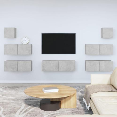 vidaXL Ensemble de meubles TV 7 pcs Gris bÃ©ton Bois, Maison & Meubles, Armoires | Mobilier de télévision, Neuf, Envoi