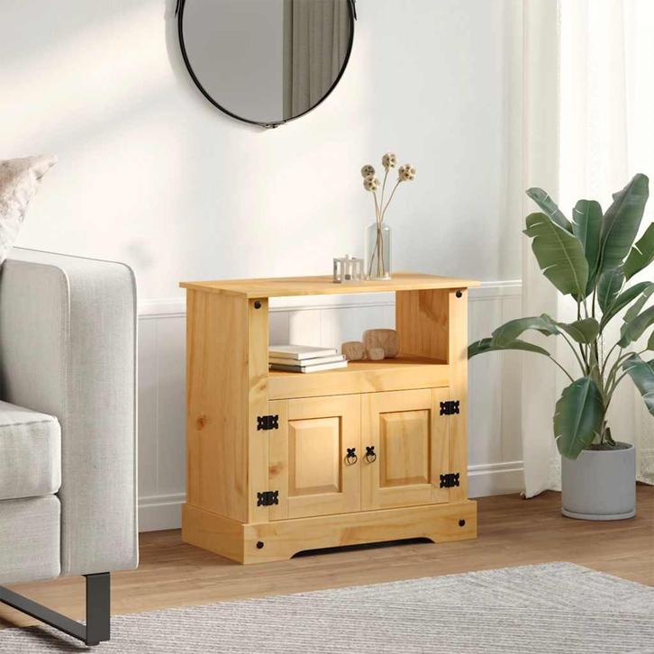 vidaXL Tv-meubel Mexicaans grenenhout Corona-stijl 80x43x78, Huis en Inrichting, Kasten |Televisiemeubels, Nieuw, Verzenden