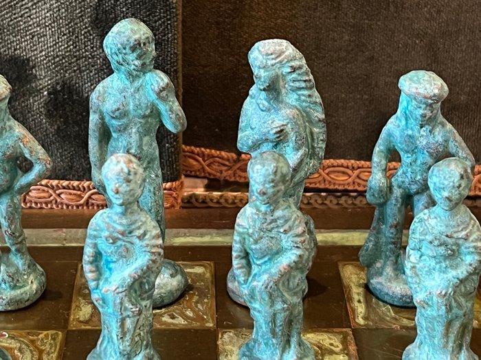 Schaakspel - Messing, Antiek en Kunst, Curiosa en Brocante