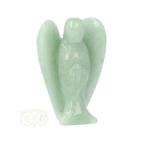 Groene Aventurijn Engel ± 5 cm Nr 8 - 39 gram, Handtassen en Accessoires, Edelstenen, Nieuw, Verzenden
