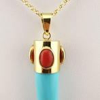 Turquoise - Argento 925 - Hanger - Italiaans ambacht