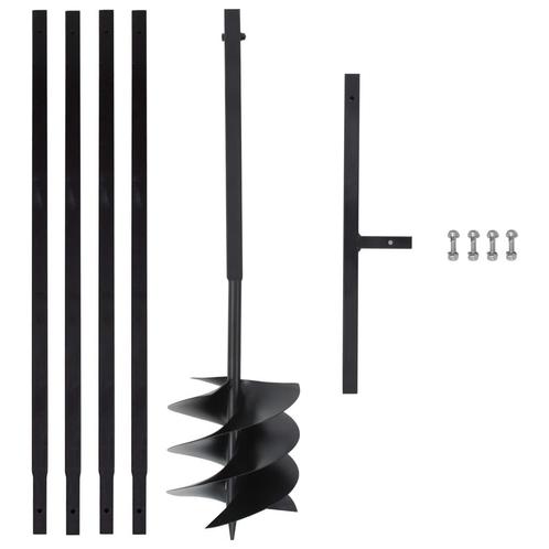vidaXL Grondboor met handvat 250 mm met verlengbuis 4 m, Doe-het-zelf en Bouw, Gereedschap | Handgereedschap, Nieuw, Verzenden