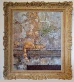 Chris van Dijk (1952) Impressionist -  Chat dans un ruine, Antiek en Kunst