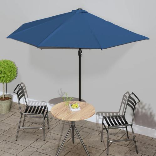 vidaXL Balkonparasol half met aluminium paal 300x155x223 cm, Tuin en Terras, Parasols, Nieuw, Verzenden