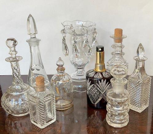 Parfumfles (9) - Karafjes, kandelaar - Glas, Kristal, Antiquités & Art, Curiosités & Brocante