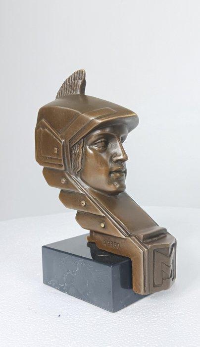 sculptuur, Mythology mascotte Minerva brons - 17 cm - Brons,, Antiek en Kunst, Kunst | Designobjecten