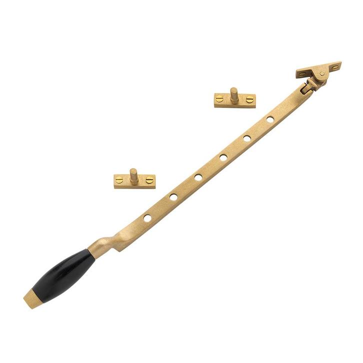 Raamuitzetter - Klassiek messing getrommeld, Doe-het-zelf en Bouw, Hang- en Sluitwerk, Overige typen, Nieuw, Koper of Messing