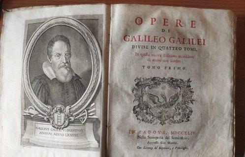 Galileo Galilei - Opere di Galileo Galilei - 1744, Antiek en Kunst, Antiek | Boeken en Manuscripten