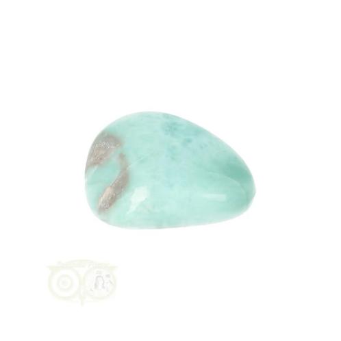 Larimar trommelsteen Nr 23 - 7 gram, Handtassen en Accessoires, Edelstenen, Nieuw, Verzenden