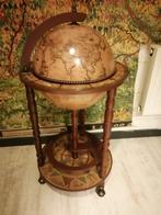 Globe bar - Hout - Globebar Barglobe, Antiek en Kunst