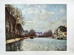 Alfred Sisley (1839-1899) - Le canal st martin (Paris jeu de, Antiquités & Art