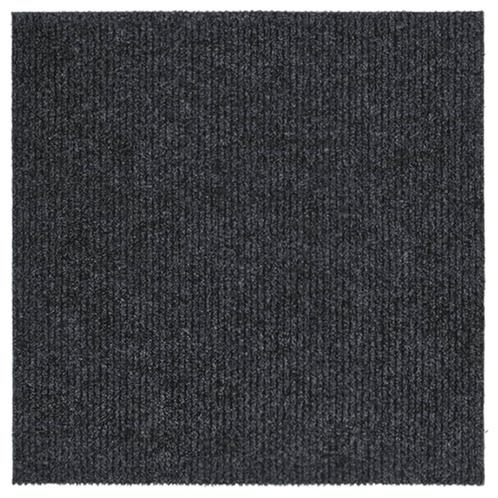 vidaXL Droogloopmat 100x100 cm antracietkleurig, Huis en Inrichting, Stoffering | Tapijten en Vloerkleden, Nieuw, Verzenden