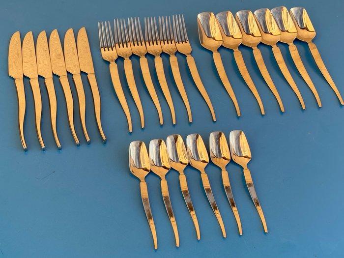 Couzon - Bestekset (24) - Staal - Zeldzaam en iconisch -, Antiek en Kunst, Antiek | Meubels | Tafels