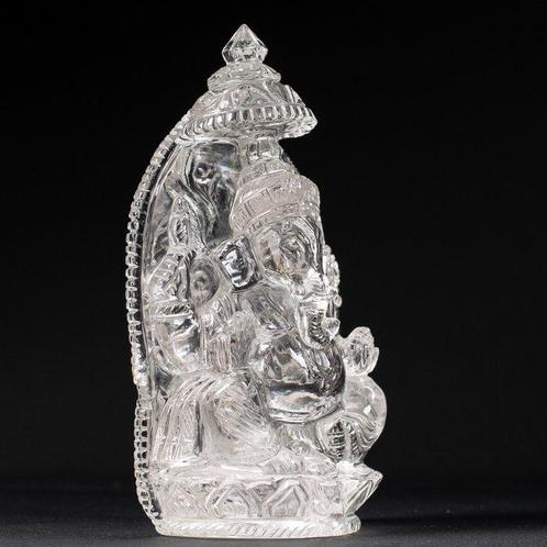 Lord Ganesh - Carving Fine Detail - Himalaya Quartz Extra, Antiquités & Art, Art | Art non-occidental