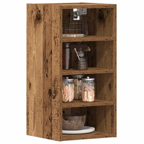 vidaXL Hangkast Riga 30x29,5x60 cm bewerkt hout oud, Huis en Inrichting, Kasten | Overige, Nieuw, Verzenden
