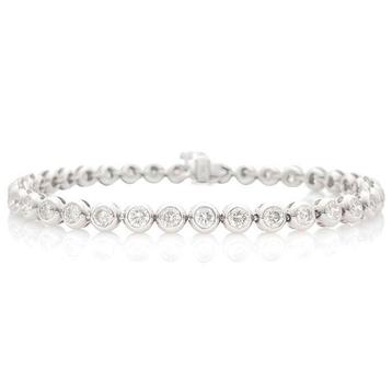 Armband - 14 karaat Witgoud - 4.55ct. tw. - Diamant - beschikbaar voor biedingen