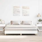 vidaXL Bedframe zonder matras 160x200 cm spaanplaat wit, Verzenden, Nieuw