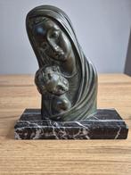S. Melani - Beeld, Madonna è il bambino - 17 cm - Brons,, Antiek en Kunst