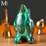 Geen veilingbod - Malachiet beeldhouwwerk - Pinguïn - Kleine