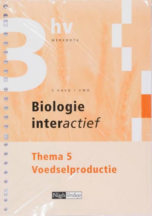 Biologie interactief 3 Havo vwo Werkboekkatern thema 5, Livres, Livres scolaires, Envoi