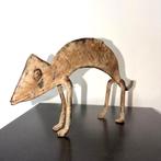 Caméléon en bronze, art traditionnel africain - sculptuur -