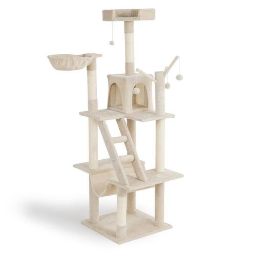 Arbre à chat XXL - crème - 156 x 72 x 69 cm, Huis en Inrichting, Woonaccessoires | Overige, Verzenden