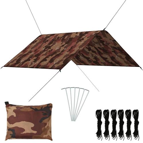 vidaXL Bâche dextérieur 3x2,85 m Camouflage, Jardin & Terrasse, Parasols, Neuf, Envoi