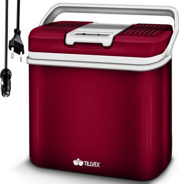 Tillvex® Elektrische Koelbox – 24L – 12V&  230V Stekker – Ro, Verzenden