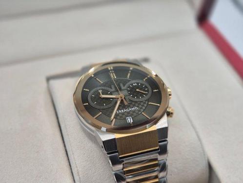 Salvatore Ferragamo - Sapphire Chrono Two-Tone - Sans Prix, Handtassen en Accessoires, Horloges | Heren