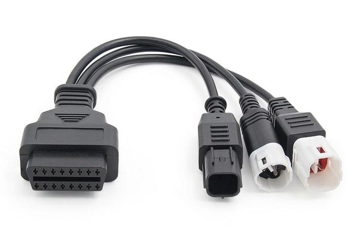 Honda/Yamaha 3+4+6-pins - 16-pins OBD2 Verloopkabel | Motorf, Auto diversen, Autogereedschap, Verzenden