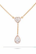 Ketting met hanger - 18 karaat Geel goud - 0.60ct. tw., Handtassen en Accessoires, Antieke sieraden