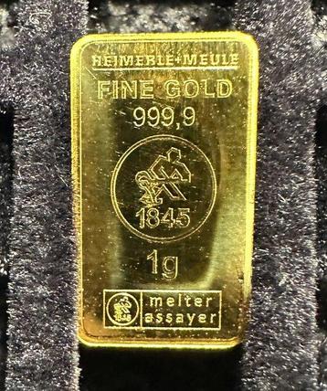 1 gram - Goud .999 - Heimerle + Meule, Germany (Zonder beschikbaar voor biedingen