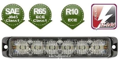 T6 Pro LED Flitser ECER65 ECER10 12-24V - Led Kleur Blauw of, Auto-onderdelen, Verlichting, Nieuw, Ophalen of Verzenden
