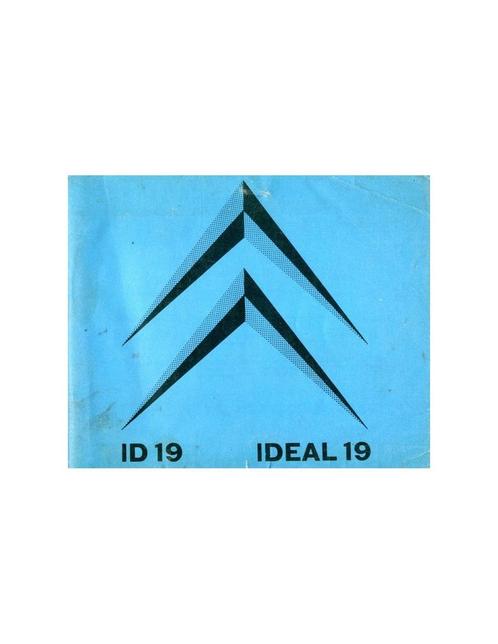 1962 CITROEN ID 19 INSTRUCTIEBOEKJE NEDERLANDS, Autos : Divers, Modes d'emploi & Notices d'utilisation