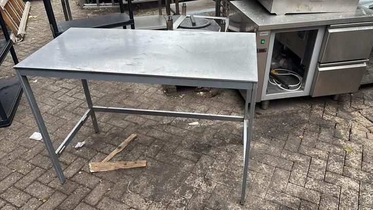 Werktafel met trespa blad 127x73x90 bxdxh cm, Zakelijke goederen, Horeca | Keukenapparatuur, Ophalen of Verzenden