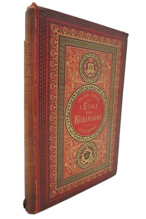 Jules Verne - LÉcole des Robinsons - 1882, Antiek en Kunst, Antiek | Boeken en Manuscripten
