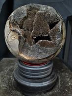 Beautiful large sphere of Septaria - Septarie - Dragon egg -, Verzamelen, Mineralen en Fossielen