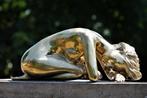 Beeld, sleeping woman - 40 cm - Brons, Antiek en Kunst
