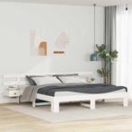 vidaXL Bedframe met lade Wit Hout, Verzenden, Nieuw