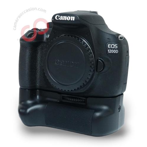Canon EOS 1200D + grip (476 clicks) nr. 9704 (Canon bodys), Audio, Tv en Foto, Fotocamera's Digitaal, Zo goed als nieuw, Canon