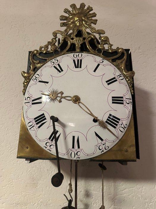 Horloge comtoise - Antique Métal, Laiton - 1800-1850, Antiek en Kunst, Antiek | Klokken