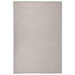 vidaXL Buitenkleed platgeweven 120x170 cm lichtgrijs, Verzenden, Nieuw