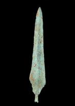 Âge du bronze Bronze Pointe de lance avec décoration incisée