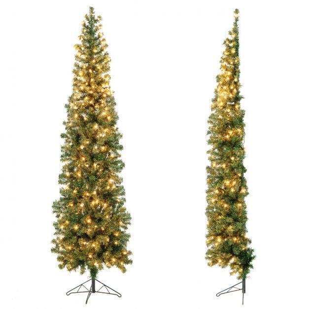2dekans | Coast Halve Kunstkerstboom met 150 LED-lampjes -, Diversen, Kerst, Ophalen of Verzenden