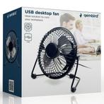 Gembird USB Desktop ventilator / Fan 10 cm Grijs, Hobby en Vrije tijd, Elektronica-componenten, Ophalen of Verzenden, Nieuw